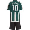 Conjunto (Camiseta+Pantalón Corto) Manchester United Rashford 10 Segunda Equipación 23-24 - Niño